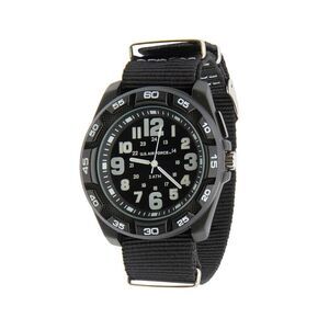 Wrist Armor U.S. Air Force Men's Backlighted Series Watch with Nylon Band, Black
